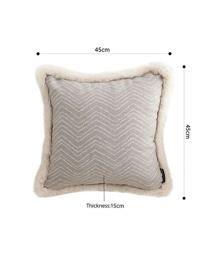 SOGA 2X 45cm Wabi-sabi Herringbone Square Throw Pillow image 5