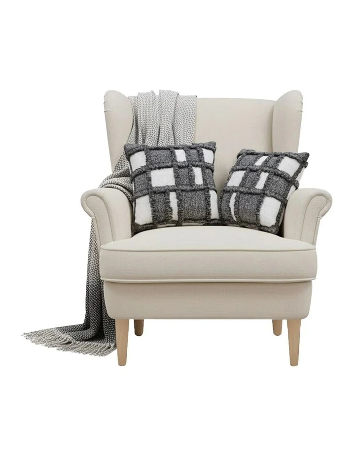 SOGA Home & Living Bundle 2 Gray Bohemian Fringe Pillow & Star Grey Tassel image 1