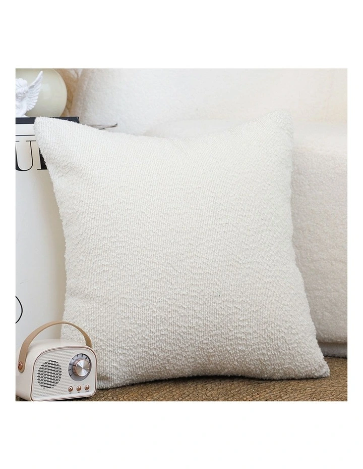 SOGA 50cm White Throw Pillow Premium Polyester Fiber and Cotton for Home Decor image 2