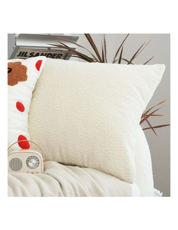 SOGA 50cm White Throw Pillow Premium Polyester Fiber and Cotton for Home Decor image 4