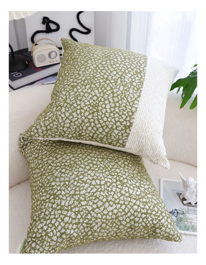 SOGA 2 Pack Green Beige French Style Tufted Seat Cushion 50x50x18cm image 7