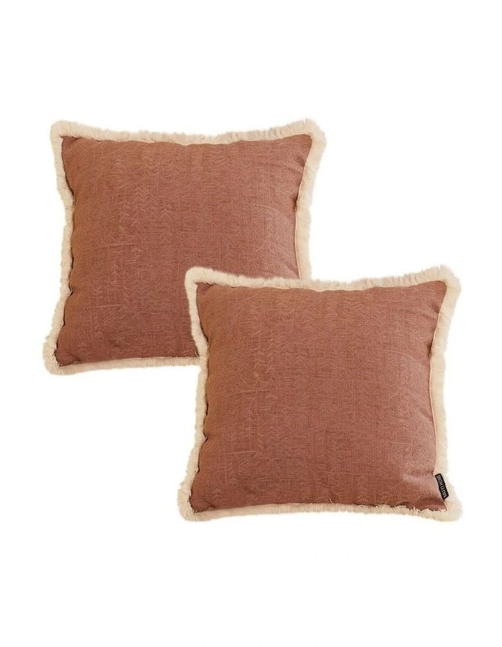 SOGA 2X 45cm Square Vintage Decorative Cover with Beautiful Made Throw Pillow image 1