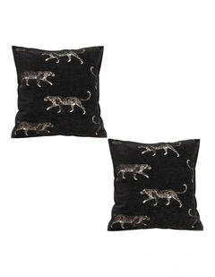 SOGA 2X 50cm Black Throw Pillow Elegant Decorative Cushion Living Room Modern Home Decor