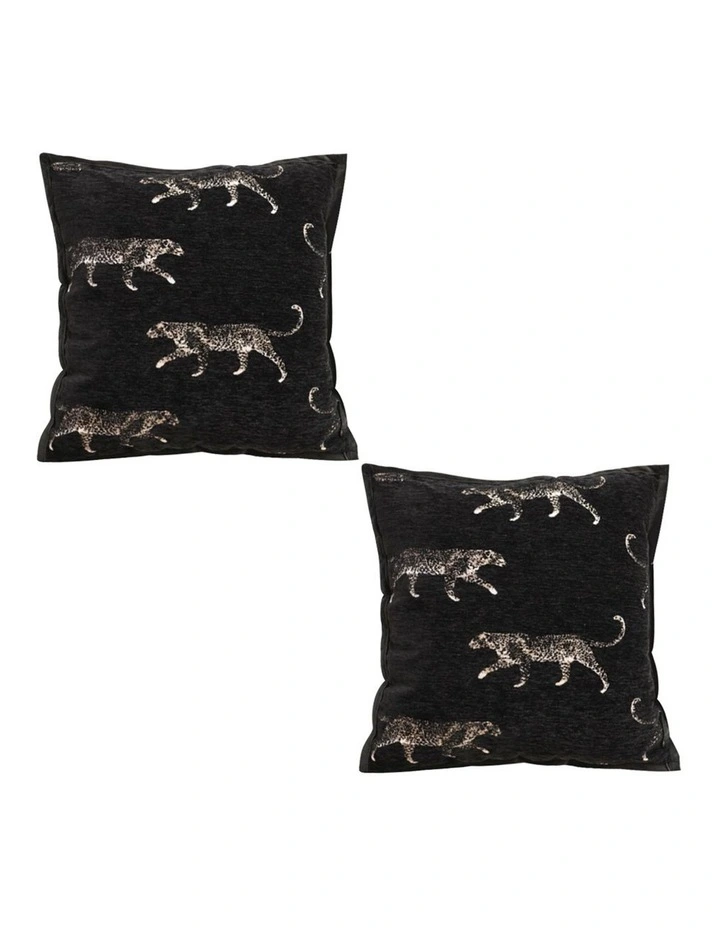 SOGA 2X 50cm Black Throw Pillow Elegant Decorative Cushion Living Room Modern Home Decor image 1