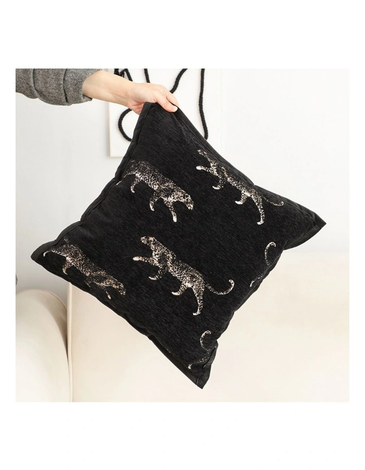 SOGA 2X 50cm Black Throw Pillow Elegant Decorative Cushion Living Room Modern Home Decor image 2