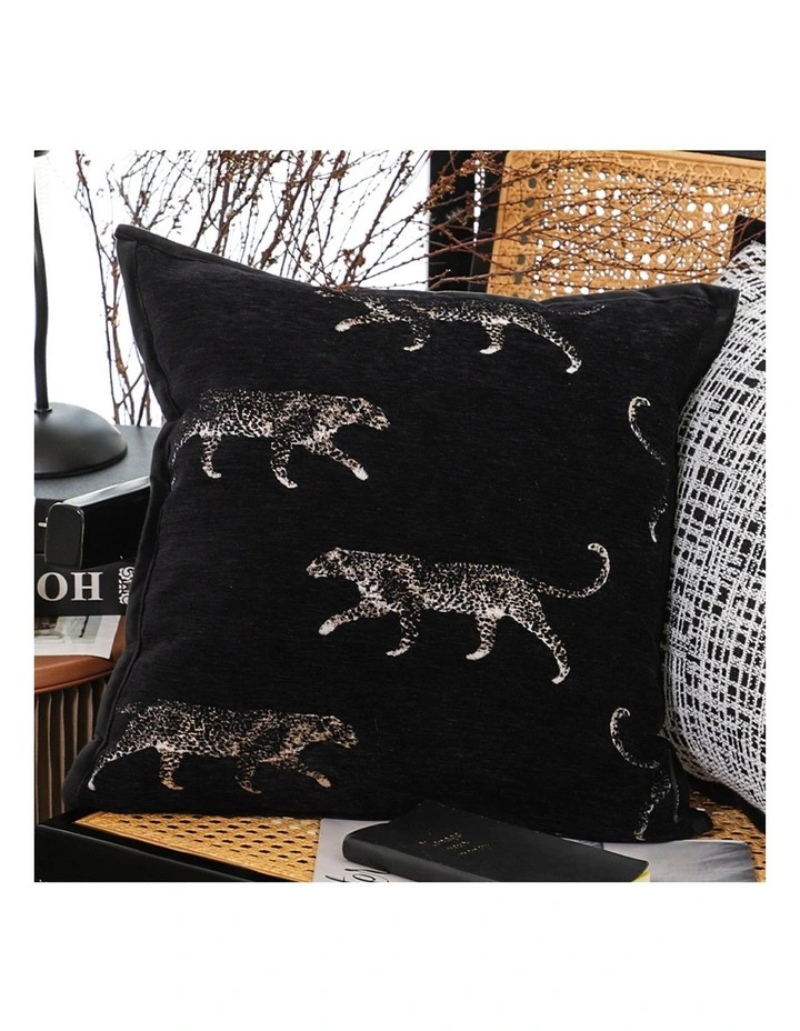 SOGA 2X 50cm Black Throw Pillow Elegant Decorative Cushion Living Room Modern Home Decor image 6