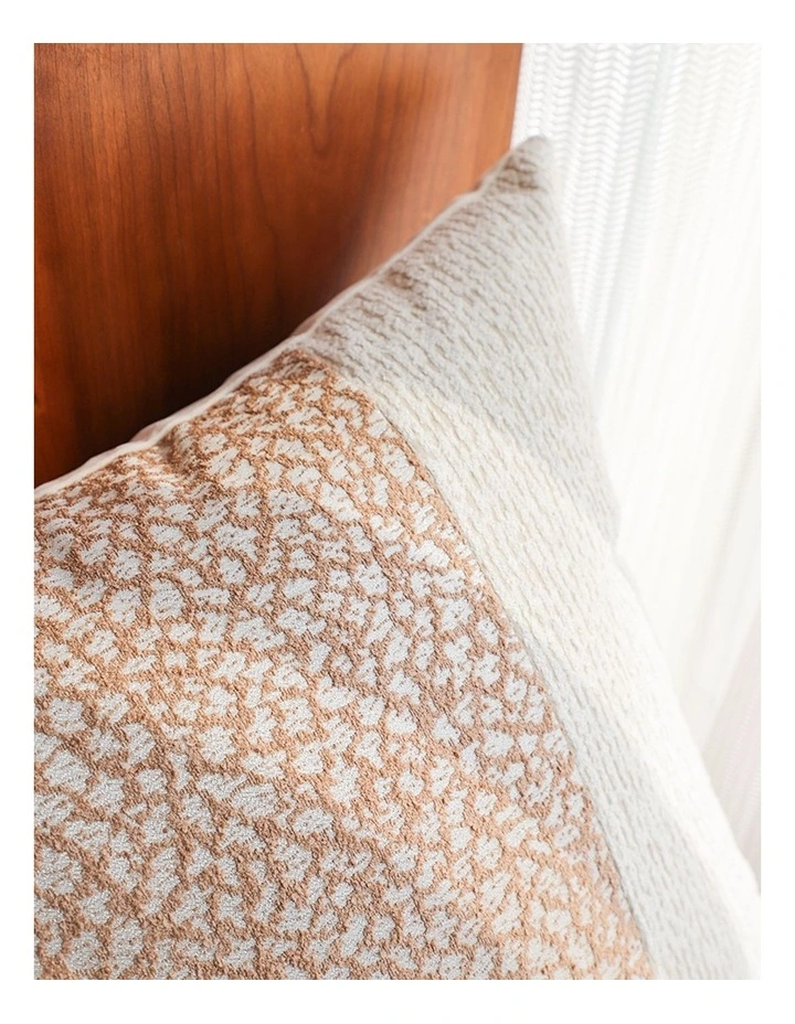 SOGA 2 Pack Beige White Floor Cushion 50x50x18cm image 3