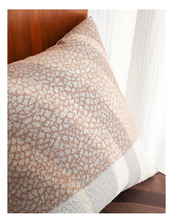 SOGA 2 Pack Beige White Floor Cushion 50x50x18cm image 7