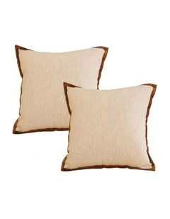 SOGA 2X 50cm Vintage Cover Square Decorative Beautiful with Polyester Made Throw Pillow