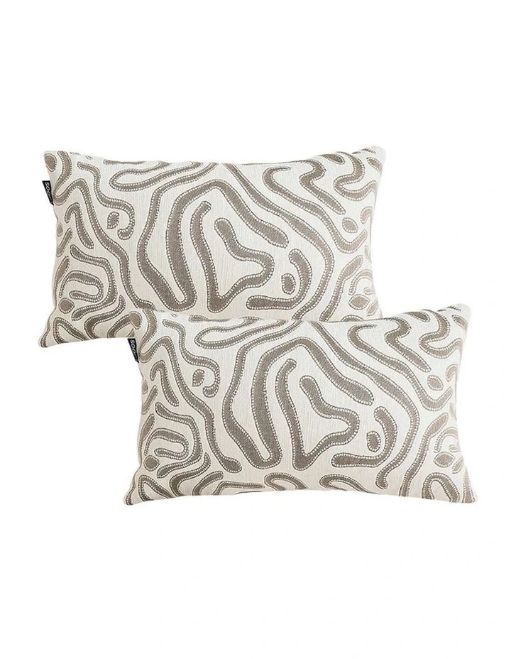 SOGA 2 Pack Artistic Camel Geometric Throw Pillow 50cm image 1