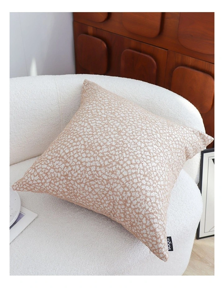 SOGA 2 Pack Beige French Cushion 50x50x18cm image 6