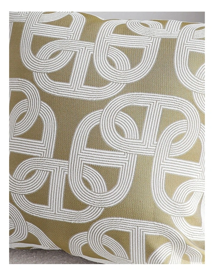 SOGA 2 Pack Artistic Olive Geometric Throw Pillow 50cm image 6