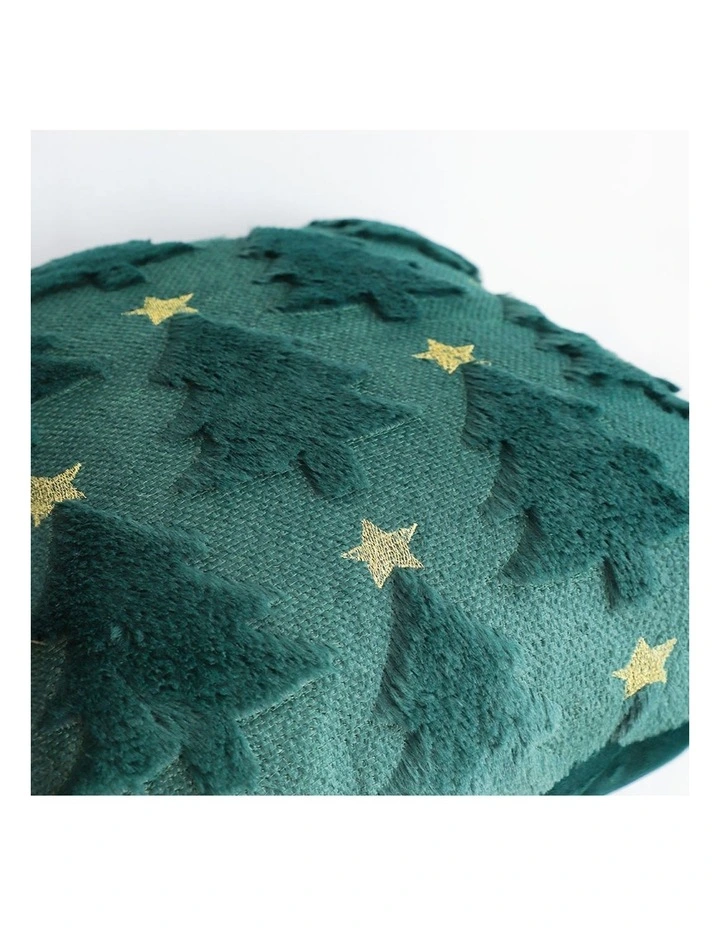 SOGA 2 Pack Festive Green Christmas Tree Cushion 45x45x15cm image 7