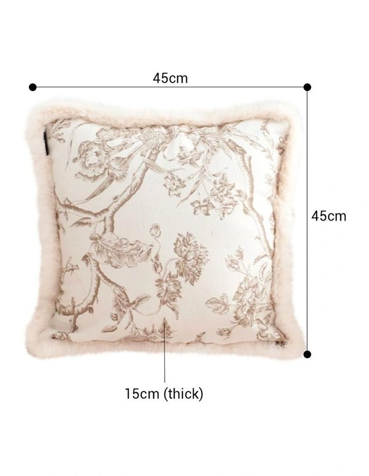 SOGA 2X 50cm Light Luxury French Style Printed Plush Pillow Set Throw Pillow image 2