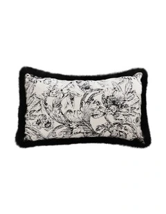SOGA 35cm Elegant Decorative Luxury Victorian Rose French Embroidery Throw Pillow