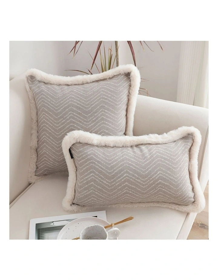SOGA 2X 30cm Wabi-sabi Cushion Herringbone Lumbar Throw Pillow image 6