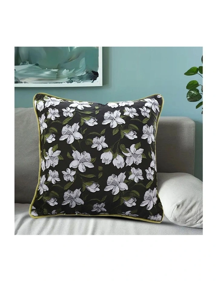 SOGA 2X 45cm Subtle Foliage Green Pillow Subtle Orchid Blossom Square Throw Pillow image 3