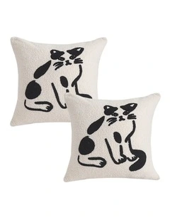 SOGA 2 Pack Green Velvet Quilted Grid Throw Pillow 30cm