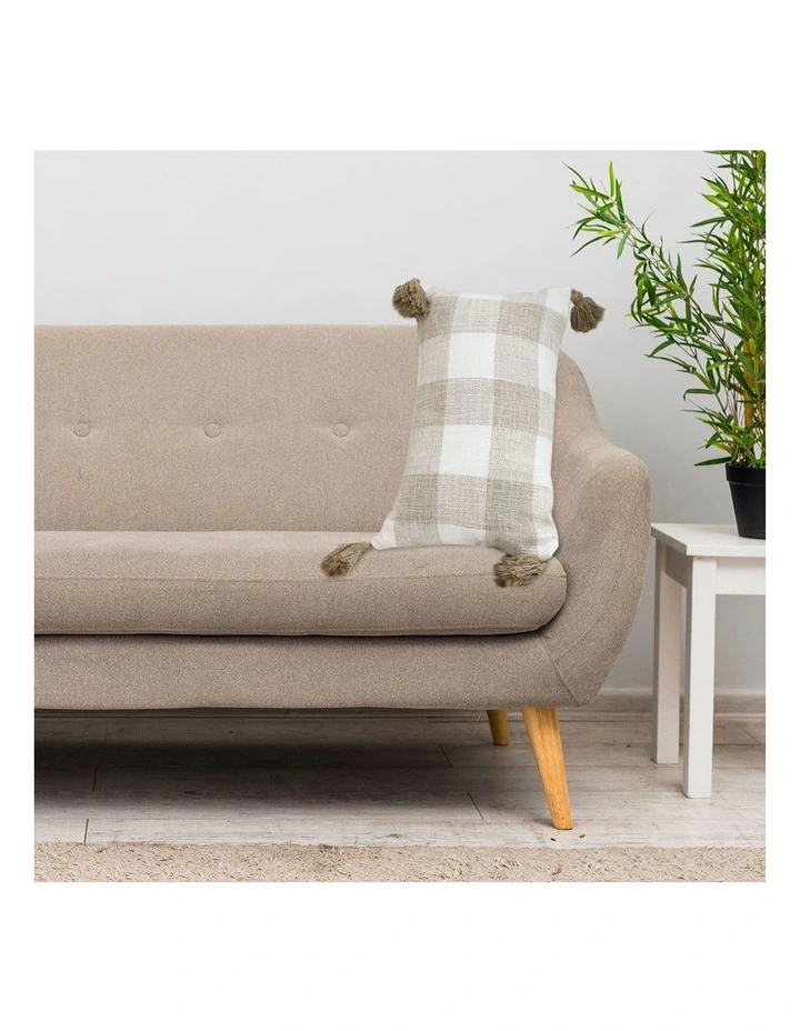 SOGA 2X 35CM Pillow Lumbar Cover Decorative Plaid Farmhouse Cushion Throw Pillow image 3