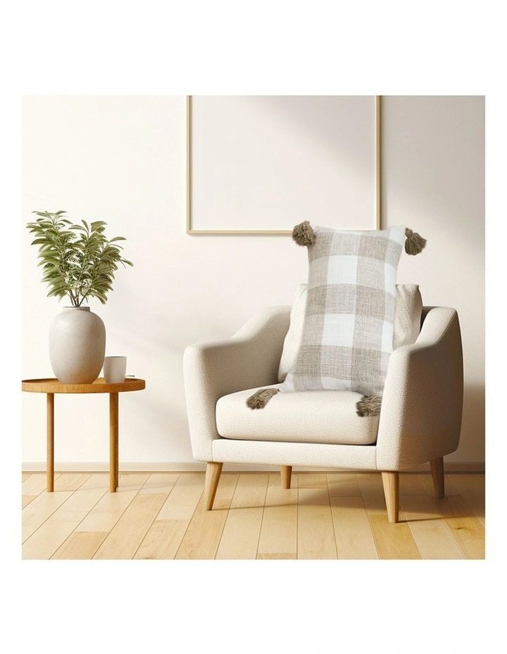 SOGA 2X 35CM Pillow Lumbar Cover Decorative Plaid Farmhouse Cushion Throw Pillow image 4