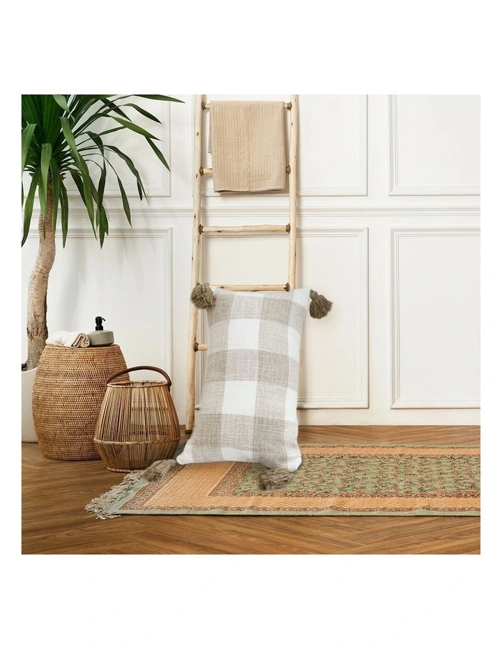 SOGA 2X 35CM Pillow Lumbar Cover Decorative Plaid Farmhouse Cushion Throw Pillow image 5