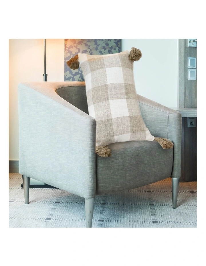 SOGA 2X 35CM Pillow Lumbar Cover Decorative Plaid Farmhouse Cushion Throw Pillow image 7
