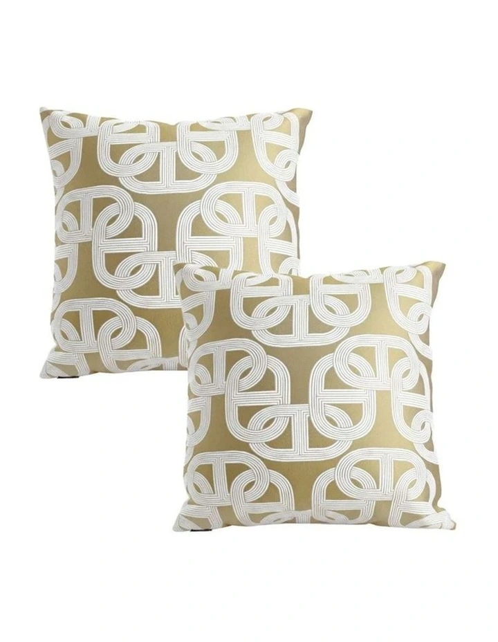 SOGA 2 Pack Grey White Abstract Swirl Accent Throw Pillow 30cm image 1
