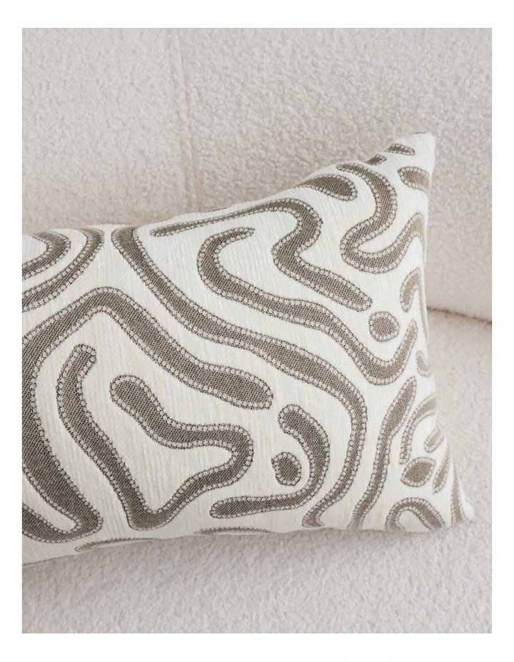 SOGA 2 Pack Grey White Abstract Swirl Accent Throw Pillow 30cm image 7