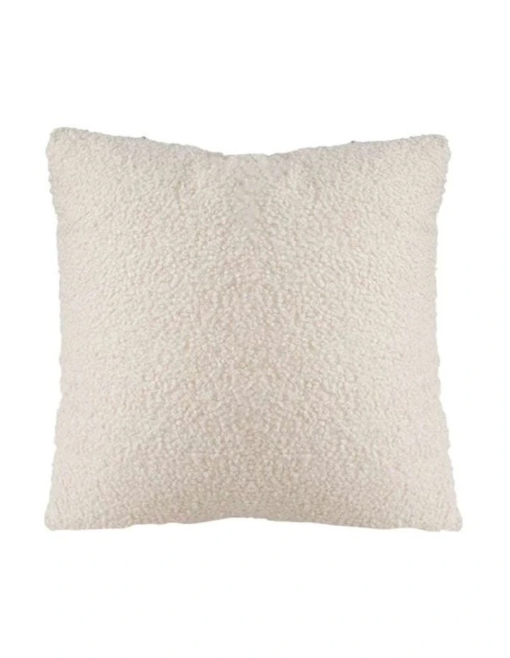 SOGA 2 Pack Beige Quilted Grid Throw Pillow 30cm image 1
