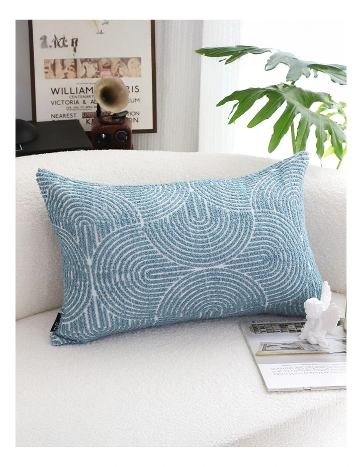 SOGA 2X 35cm Blue Throw Pillow Geometric Indoor and Outdoor Corded for Home Decor image 2