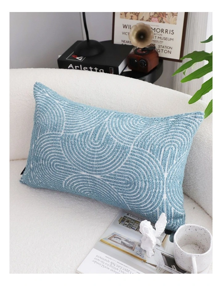 SOGA 2X 35cm Blue Throw Pillow Geometric Indoor and Outdoor Corded for Home Decor image 3