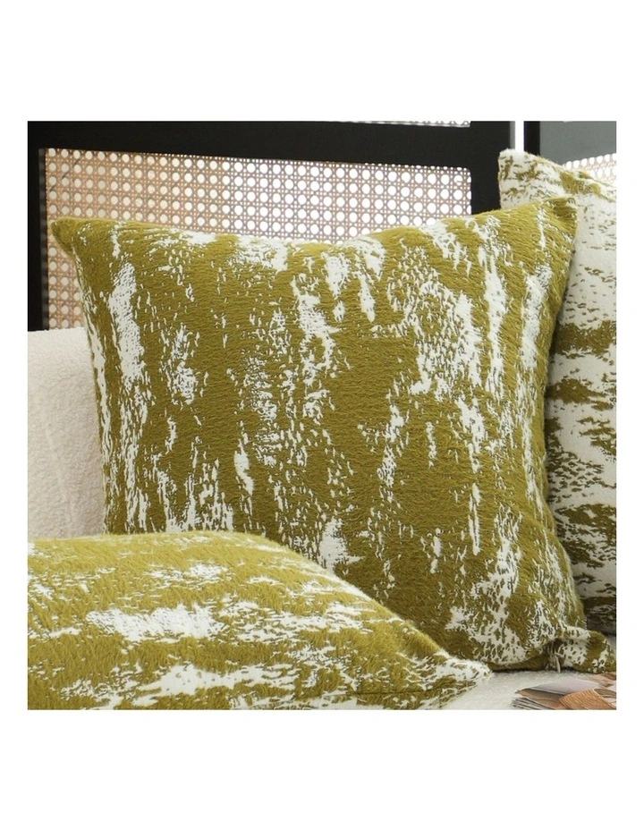 SOGA 2X 50cm Throw Pillow White and Olive Green Plush Polyester Fiber and Cotton for Home Decor image 4