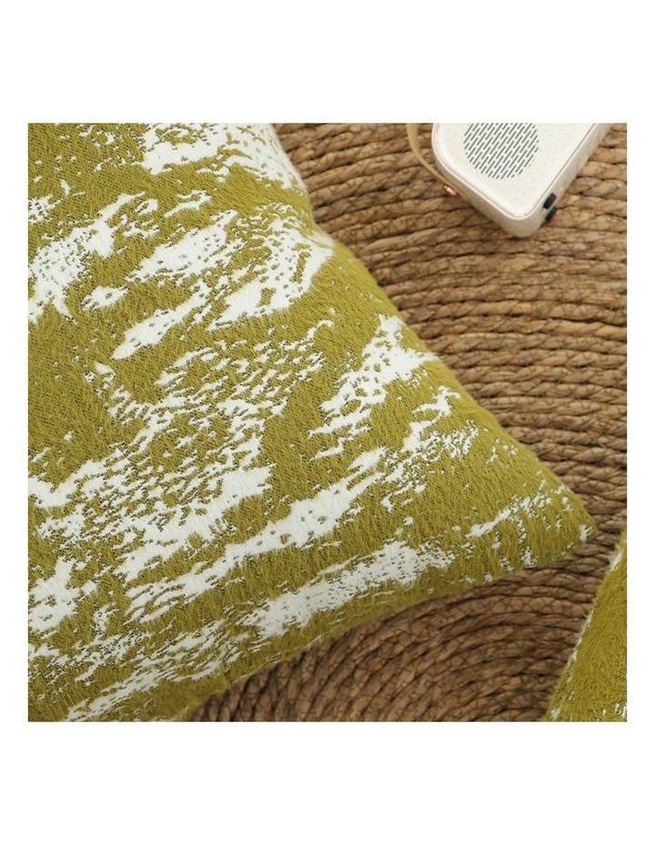 SOGA 2X 50cm Throw Pillow White and Olive Green Plush Polyester Fiber and Cotton for Home Decor image 6