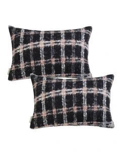 SOGA 2 Pack Plaid Cushion 35x55x18cm