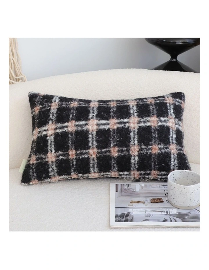 SOGA 2 Pack Plaid Cushion 35x55x18cm image 2