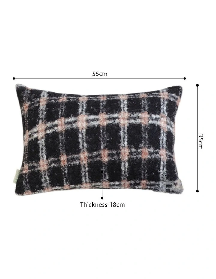 SOGA 2 Pack Plaid Cushion 35x55x18cm image 5