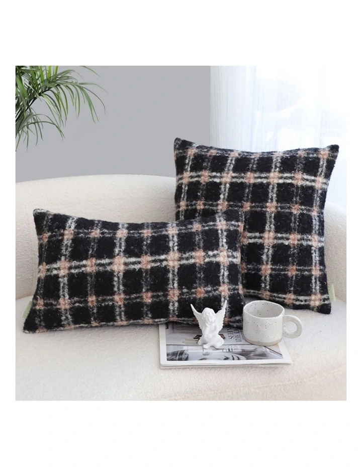 SOGA 2 Pack Plaid Cushion 35x55x18cm image 6