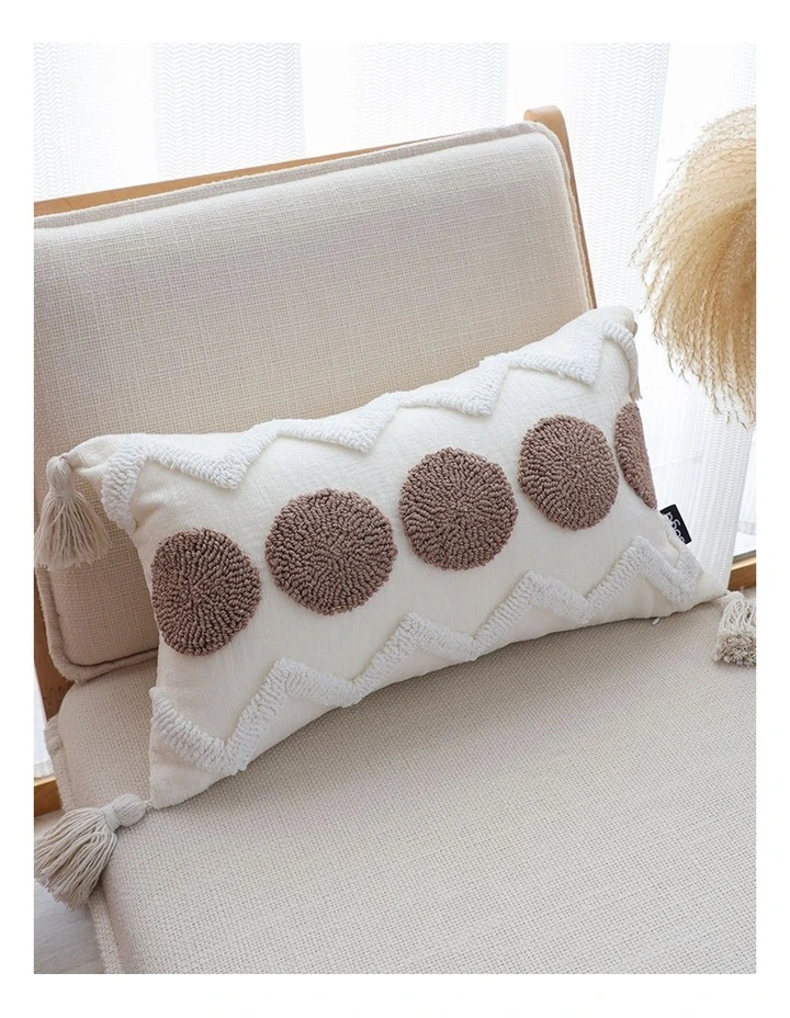 SOGA 2 Pack Boho Tufted Lumbar Cushion Cover 30x50cm image 2
