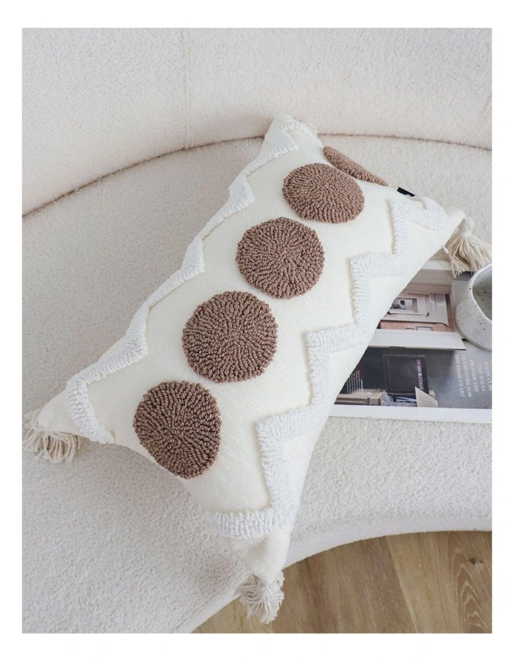 SOGA 2 Pack Boho Tufted Lumbar Cushion Cover 30x50cm image 5