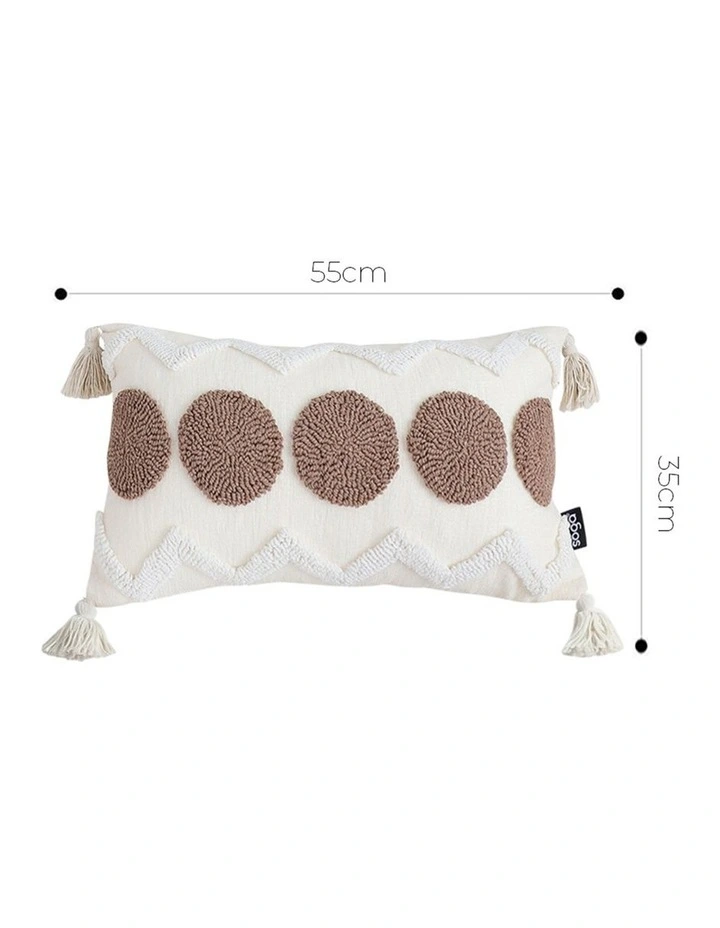 SOGA 2 Pack Boho Tufted Lumbar Cushion Cover 30x50cm image 6