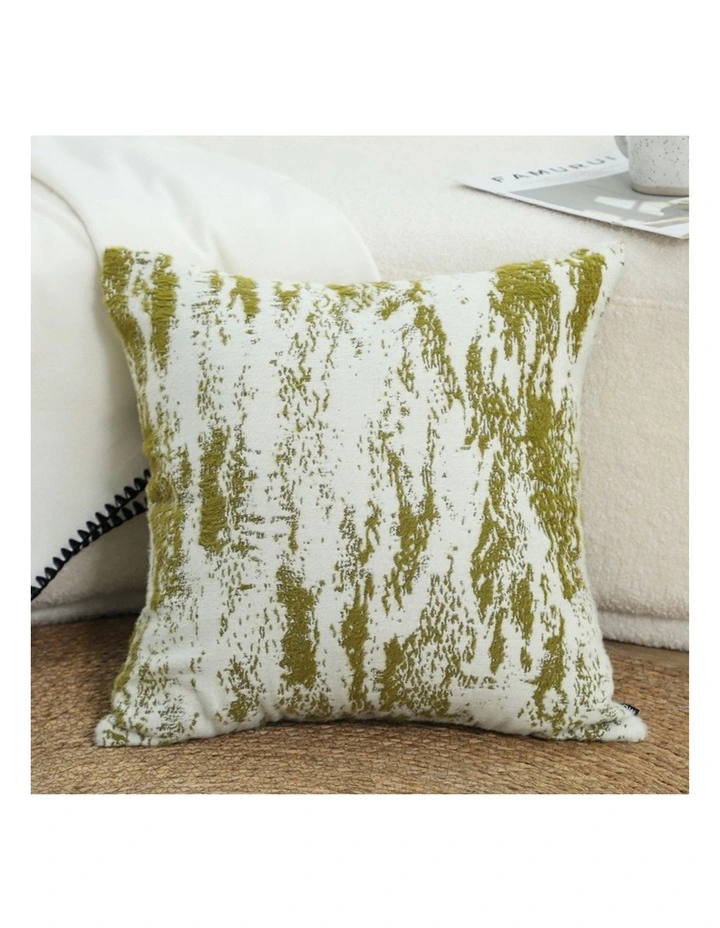 SOGA 50cm Throw Pillow White and Olive Green Deluxe Polyester Fiber and Cotton for Home Decor image 2