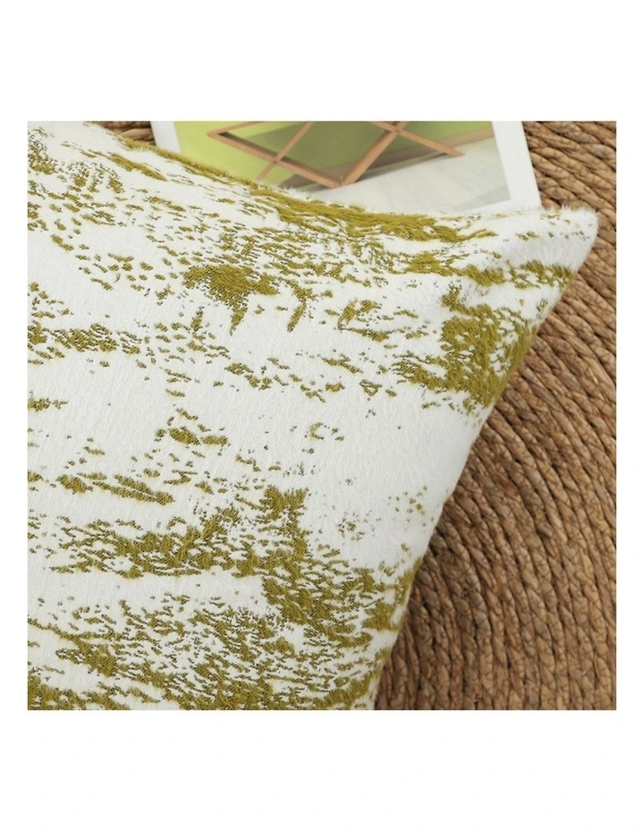 SOGA 50cm Throw Pillow White and Olive Green Deluxe Polyester Fiber and Cotton for Home Decor image 3
