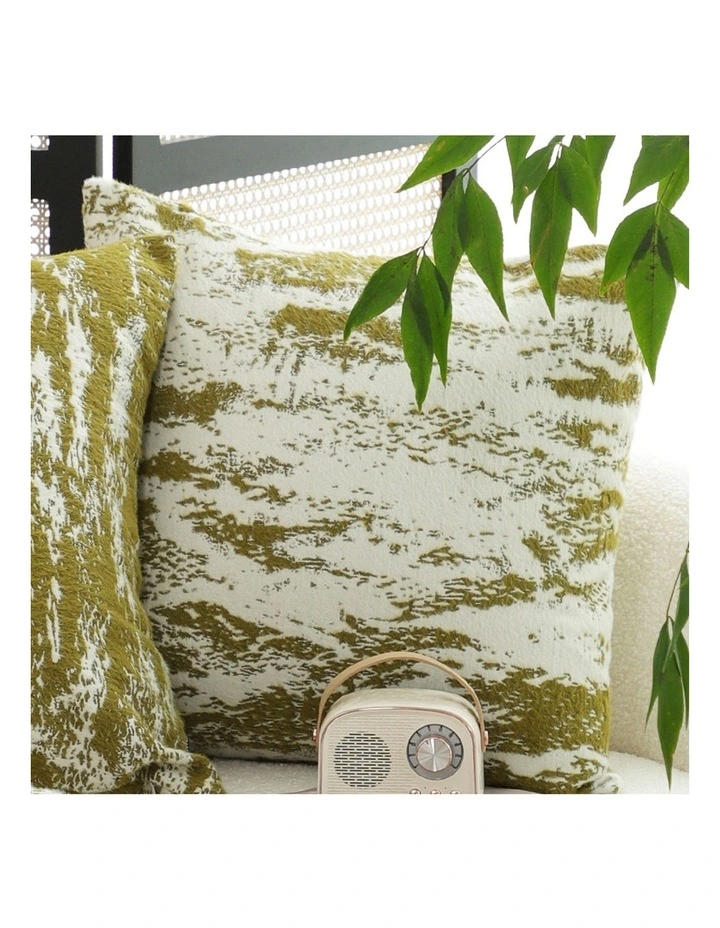 SOGA 50cm Throw Pillow White and Olive Green Deluxe Polyester Fiber and Cotton for Home Decor image 4