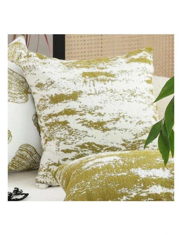 SOGA 50cm Throw Pillow White and Olive Green Deluxe Polyester Fiber and Cotton for Home Decor image 7