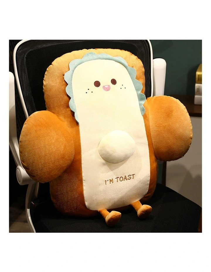 SOGA 2X 58cm Cute Face Toast Bread Cushion Plush Support Pillow image 2