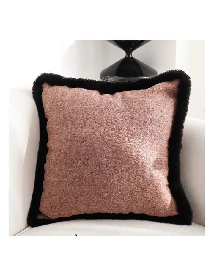 SOGA 2X 50cm Mid-century Style Raised Embroidery Texture Edged Square Throw Pillow image 3