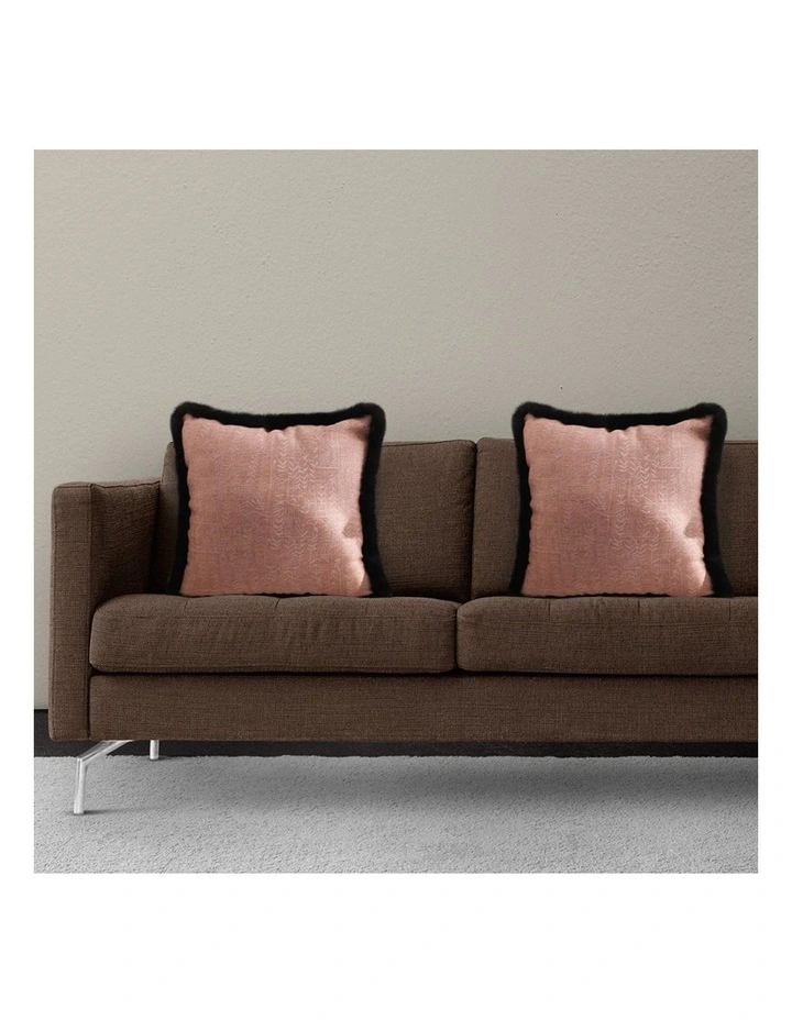 SOGA 2X 50cm Mid-century Style Raised Embroidery Texture Edged Square Throw Pillow image 7