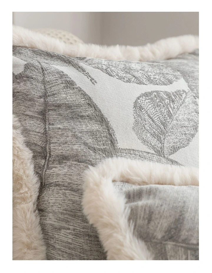 SOGA 2X 35cm Wabi-sabi Rectangular Raised Embroidery Leaf & Lumbar Throw Pillow image 6