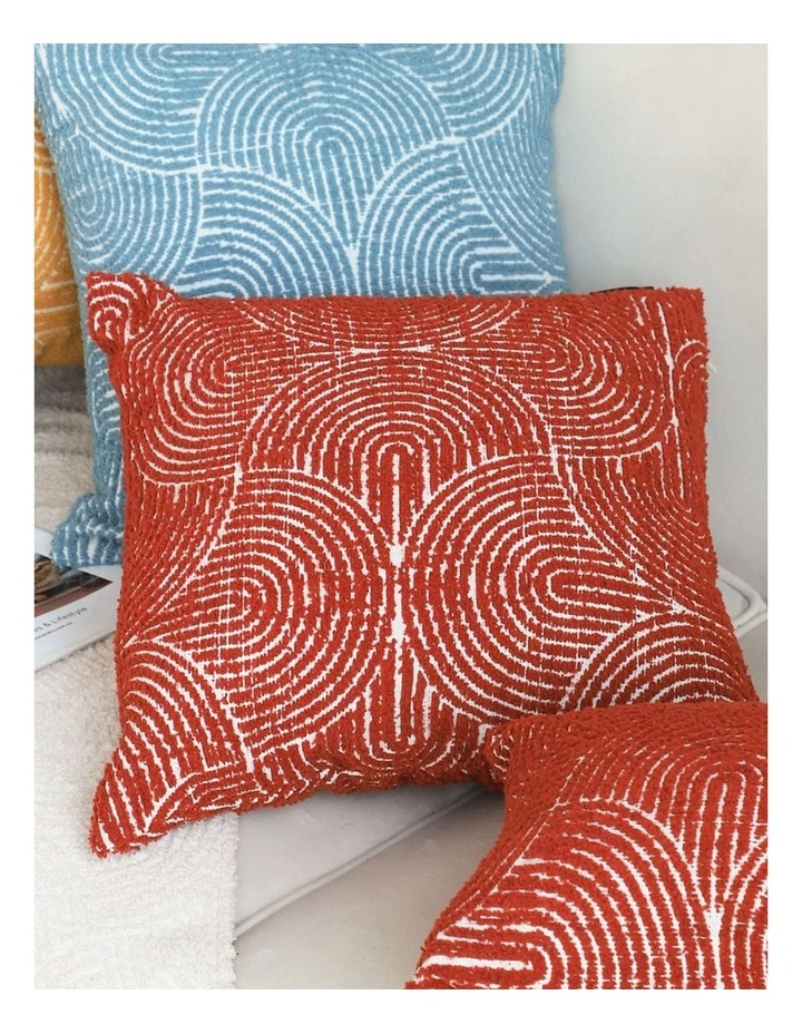 SOGA 2X 50cm Throw Pillow Burgundy Cinnabar Perfect Burnt Indoor and Outdoor Corded for Home Decor image 6