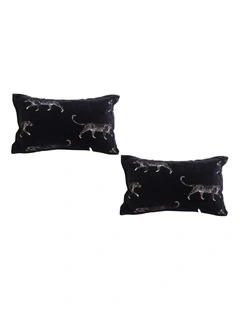 SOGA 2X 35cm Black Throw Pillow Elegant Decorative Cushion Living Room Modern Home Decor